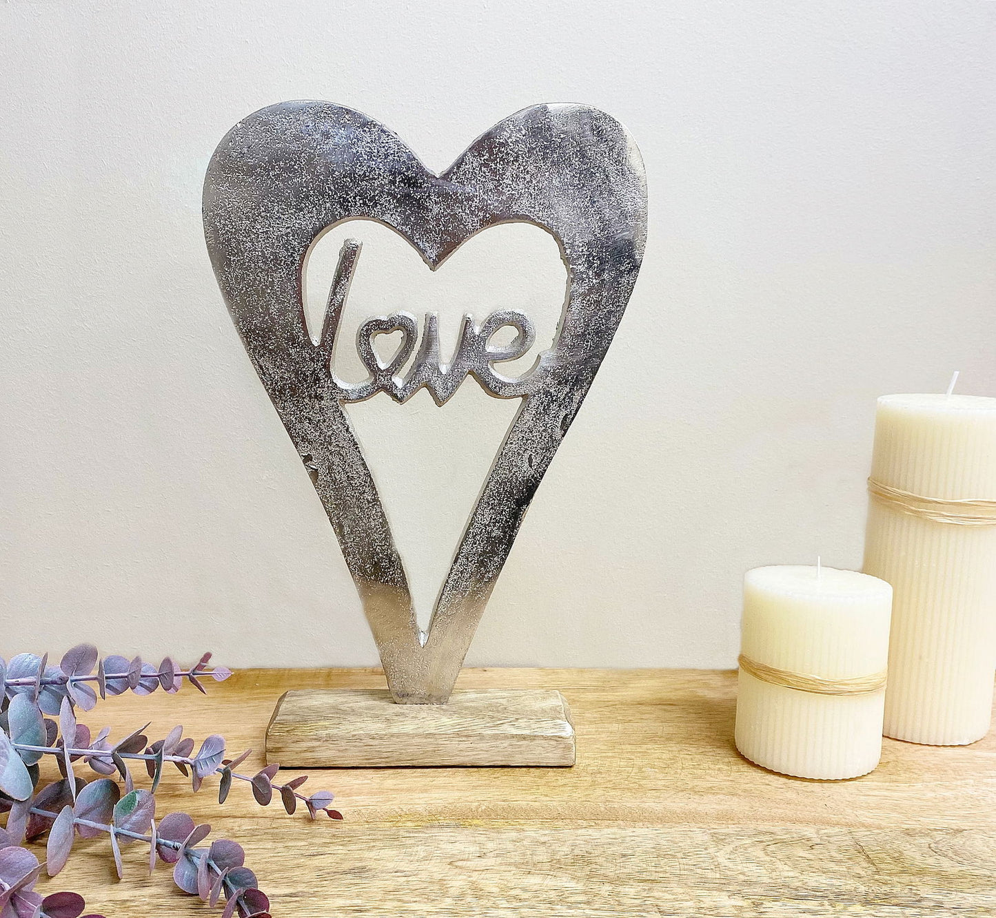 metal-silver-heart-love-on-a-wooden-base-largeat Willow and Wine!