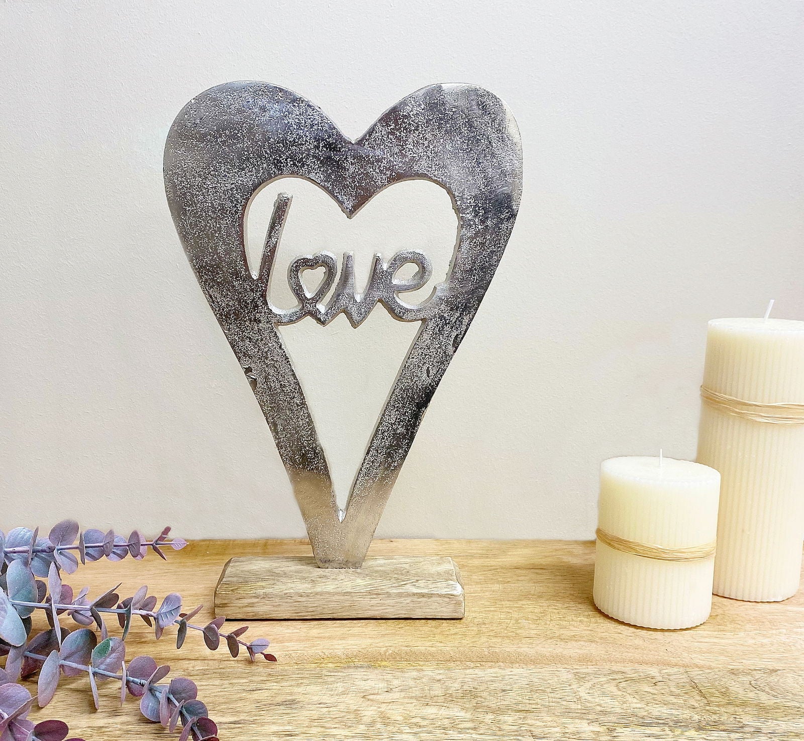 metal-silver-heart-love-on-a-wooden-base-largeat Willow and Wine!