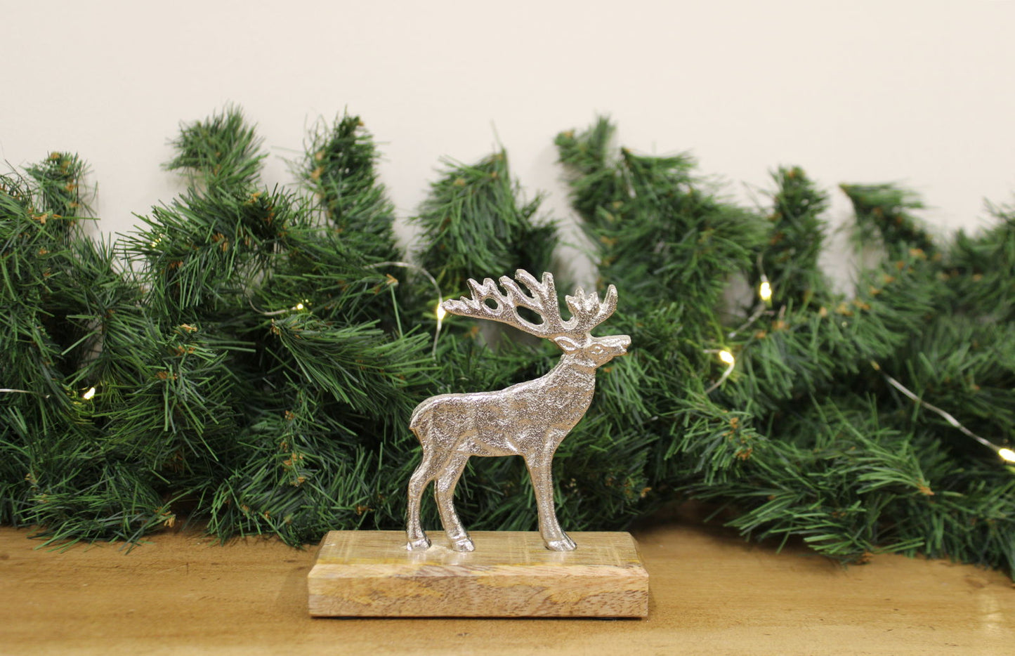 silver-reindeer-on-wood-baseat Willow and Wine!