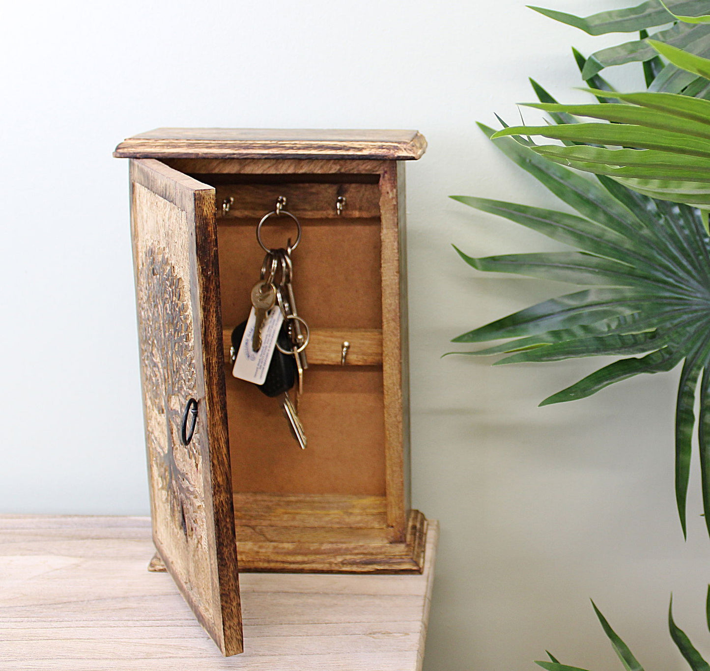 tree-of-life-hand-carved-key-boxat Willow and Wine!