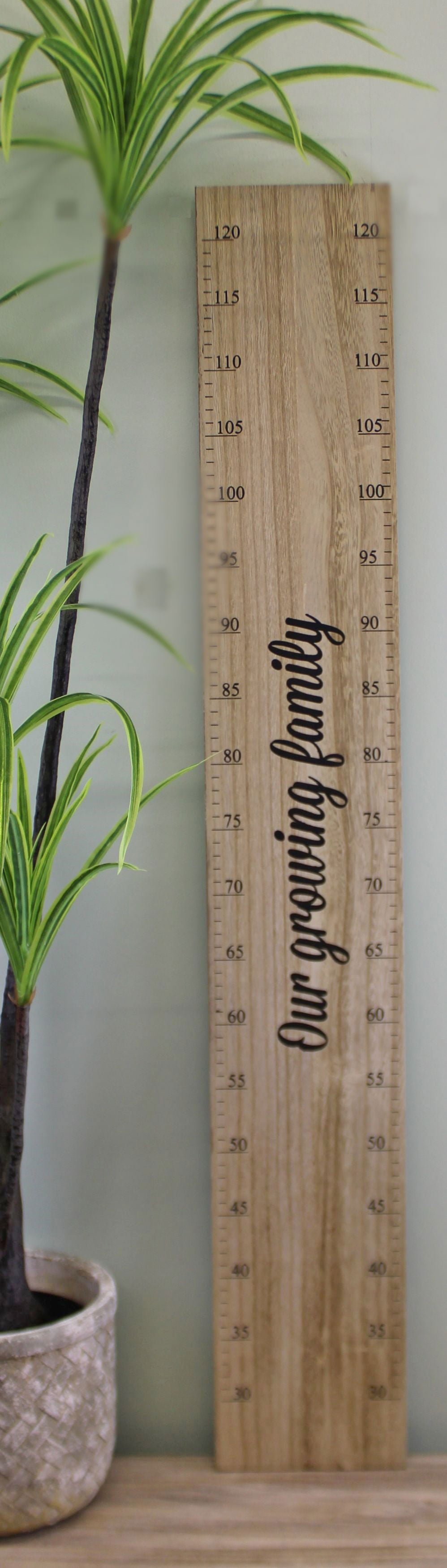 height-chart-wall-plaque-our-growing-family-100cmat Willow and Wine!