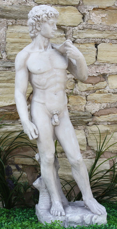 stone-effect-male-figure-david-largeat Willow and Wine!