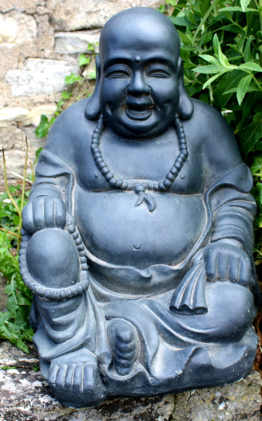 stone-effect-laughing-buddha-statueat Willow and Wine!