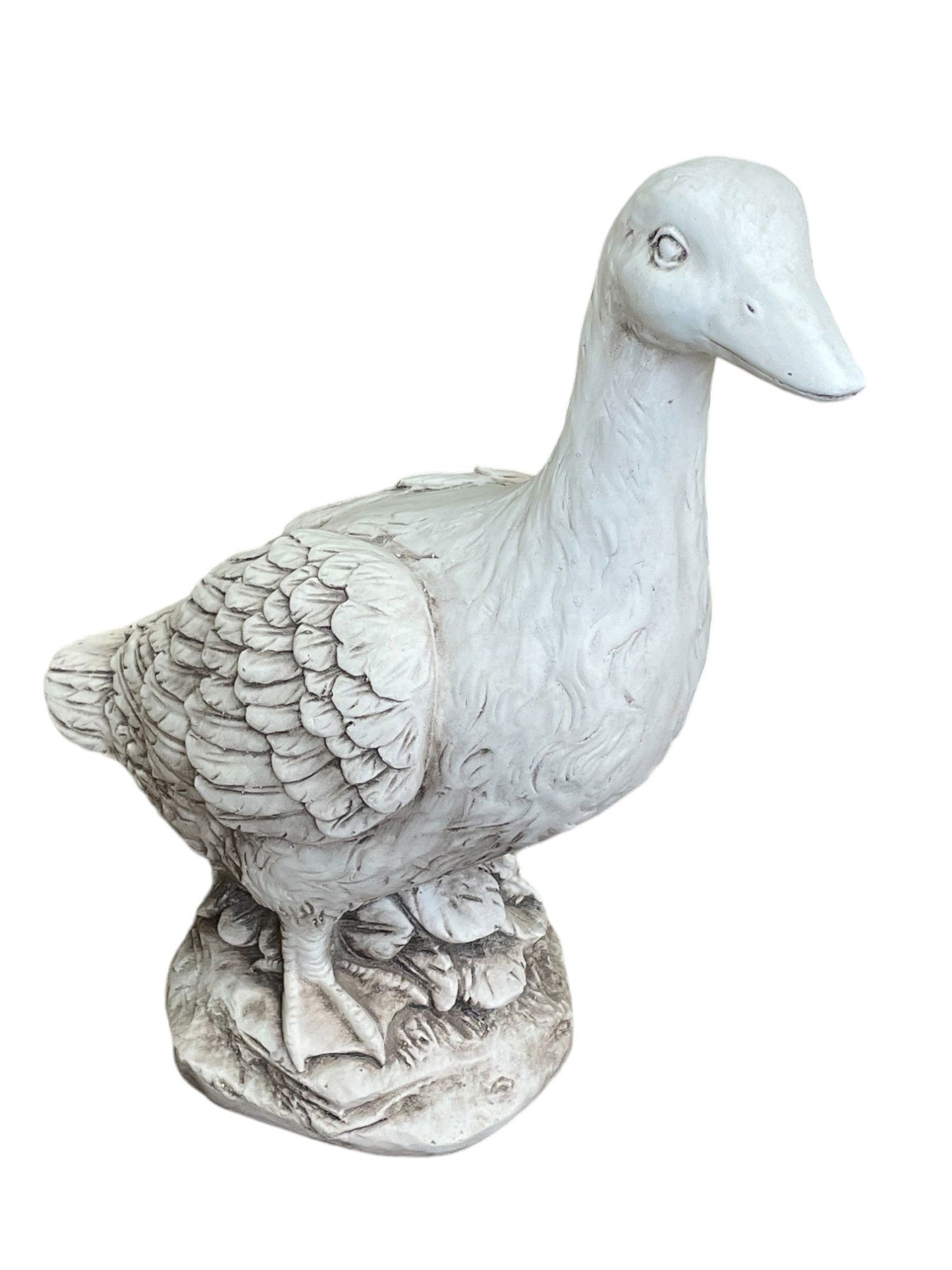 stone-effect-white-duck-statueat Willow and Wine!