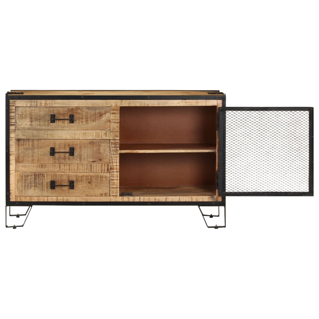 Sideboard 100x31x60 cm Solid Rough Mango Wood at Willow and Wine