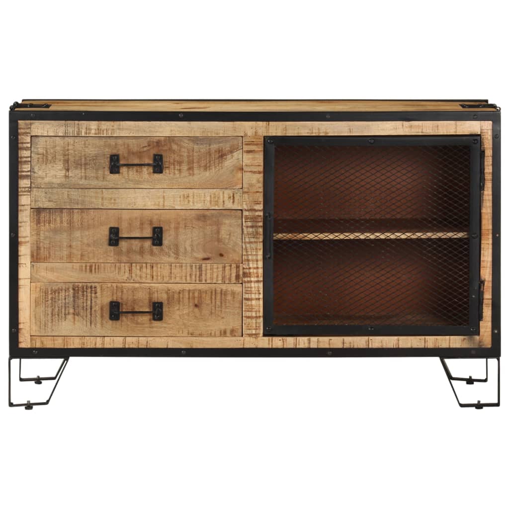 Sideboard 100x31x60 cm Solid Rough Mango Wood at Willow and Wine