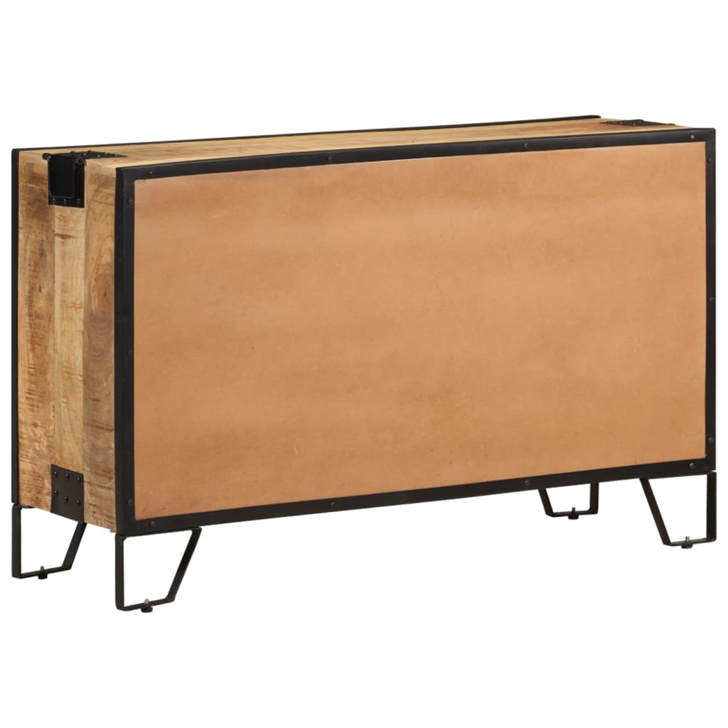 Sideboard 100x31x60 cm Solid Rough Mango Wood at Willow and Wine