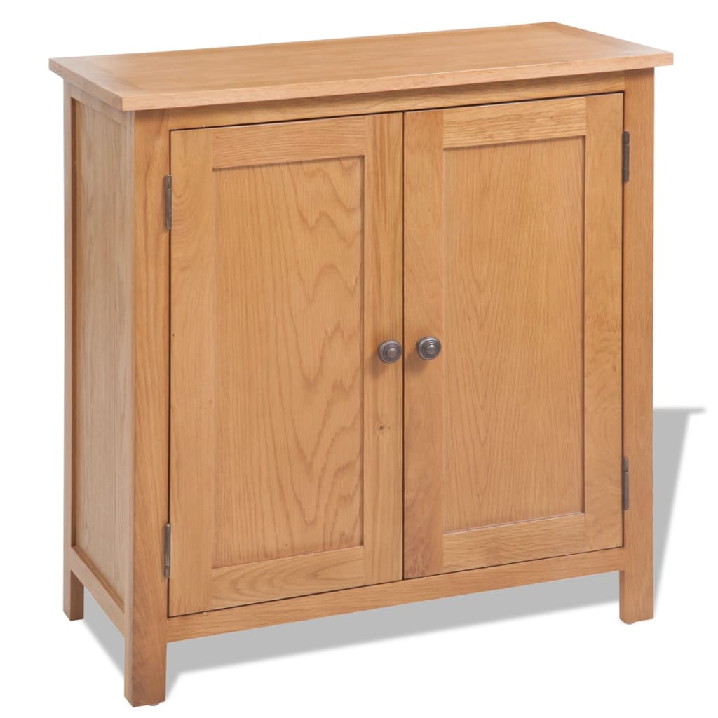 Sideboard 70x35x75 cm Solid Oak Wood Willow and Wine