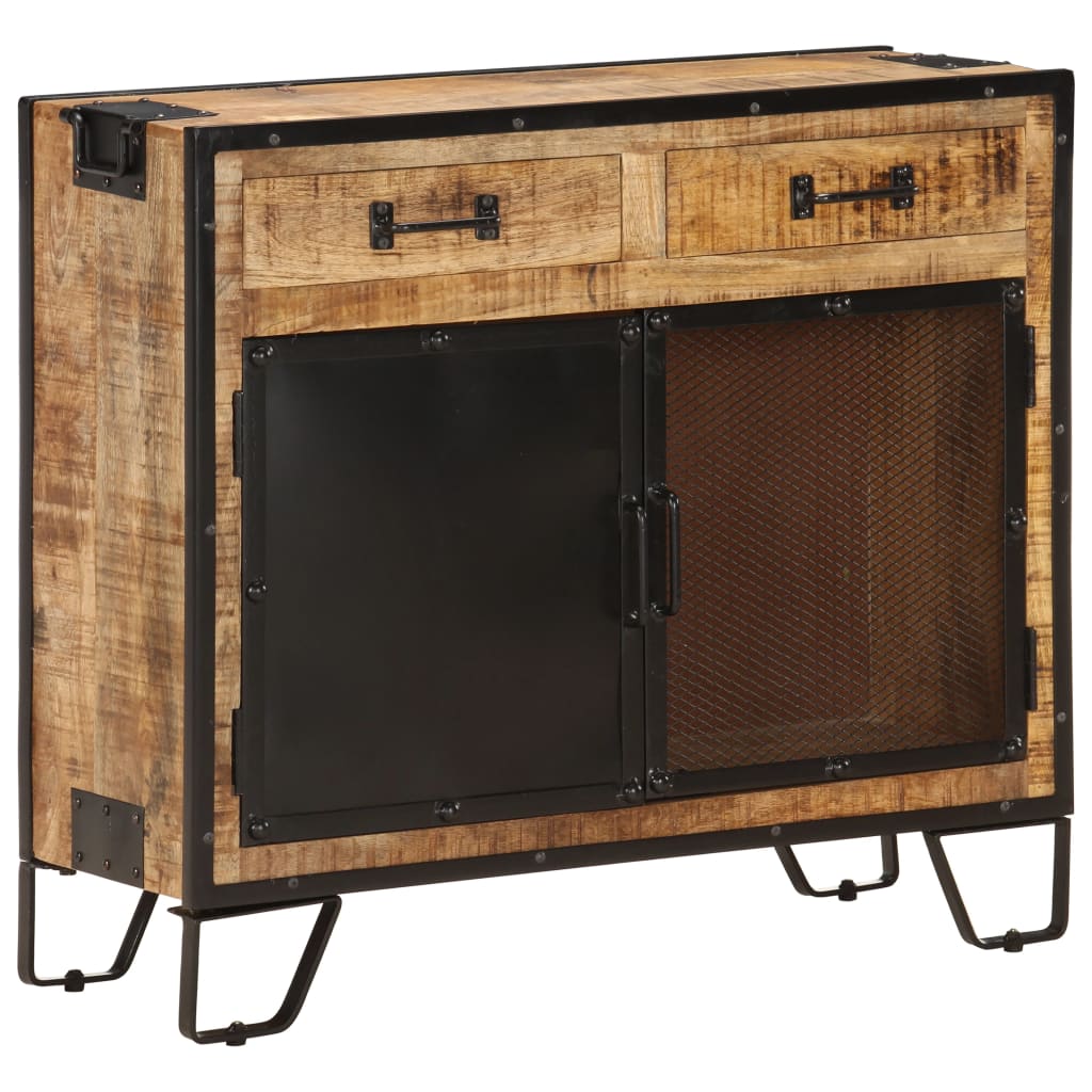 Sideboard 80x31x71 cm Solid Rough Mango Wood at Willow and Wine