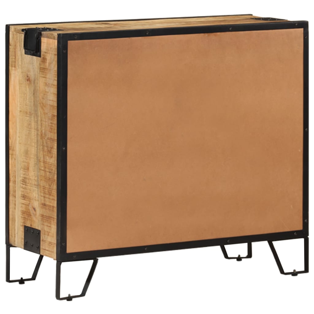 Sideboard 80x31x71 cm Solid Rough Mango Wood at Willow and Wine