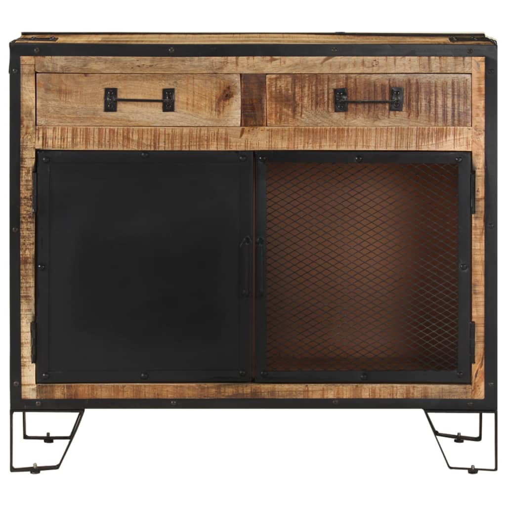 Sideboard 80x31x71 cm Solid Rough Mango Wood at Willow and Wine