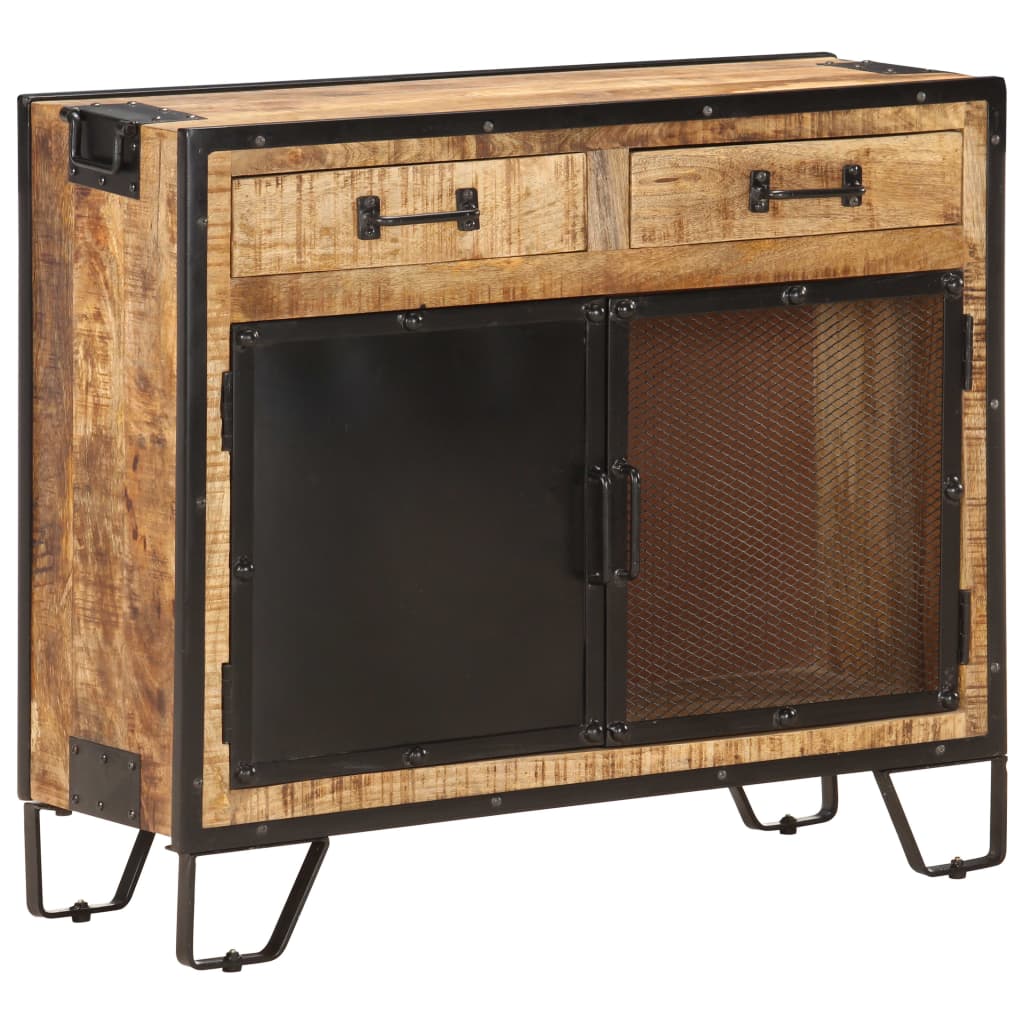 Sideboard 80x31x71 cm Solid Rough Mango Wood at Willow and Wine