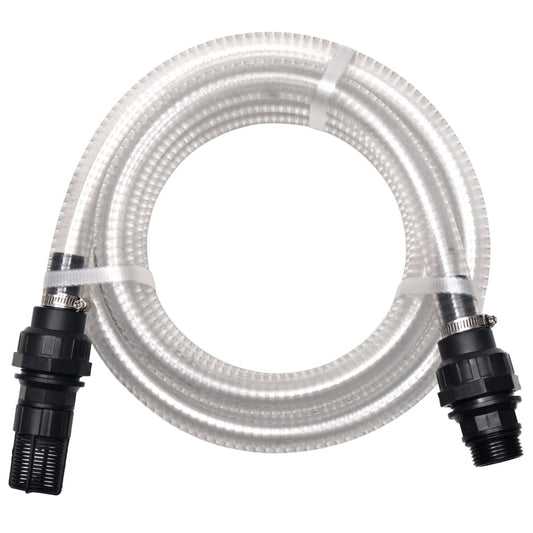 Suction Hose with Connectors 7 m 22 mm White at Willow and Wine