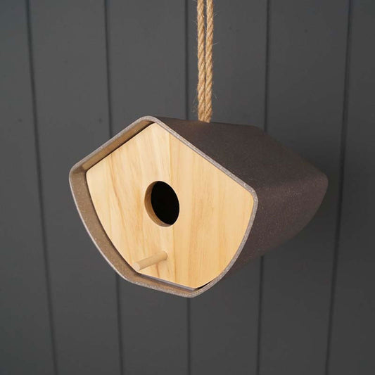 earthy-anthracite-bamboo-japandi-birdhouse-16cmat Willow and Wine!