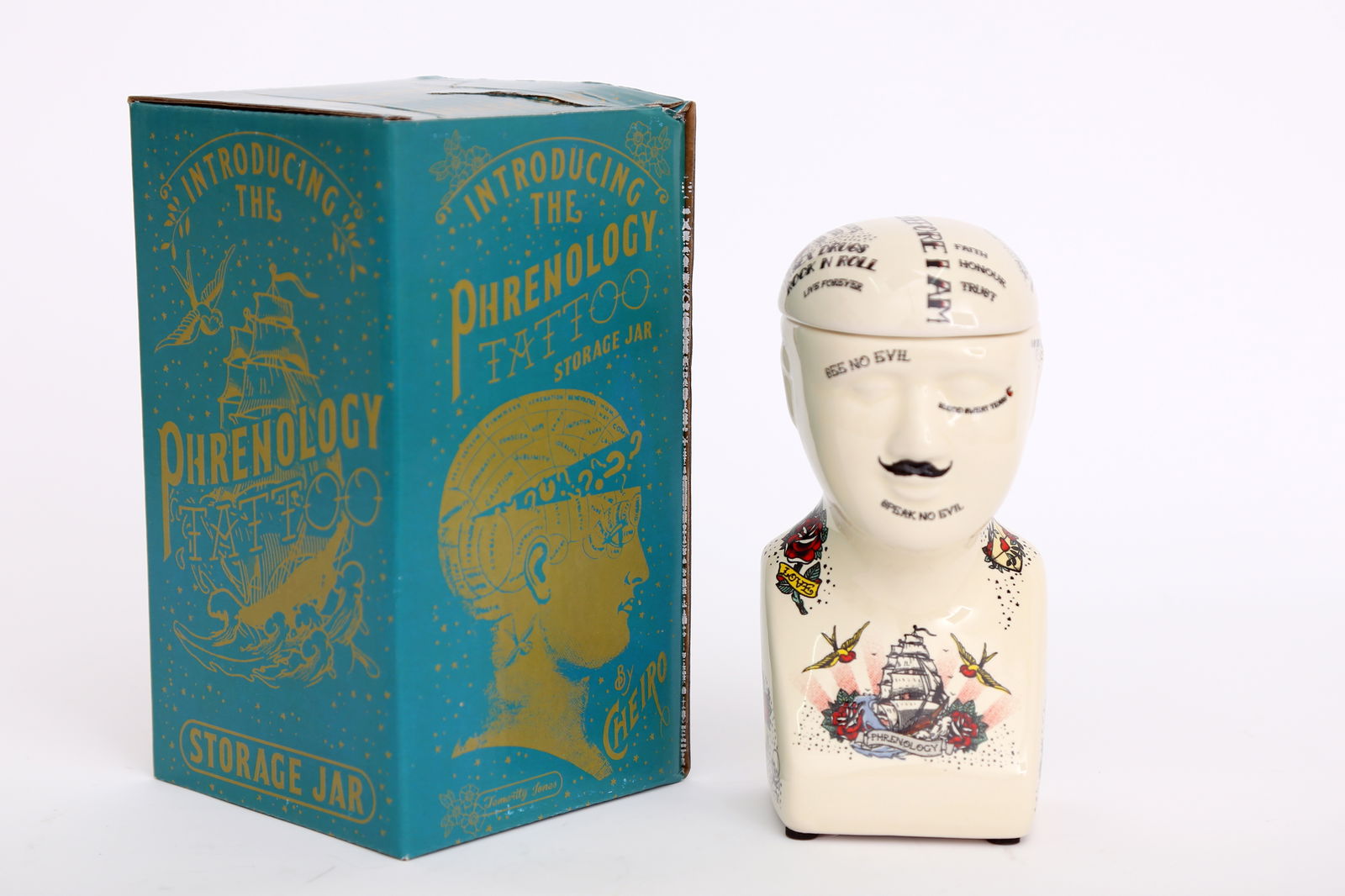 ceramic-phrenology-head-storage-smallat Willow and Wine!