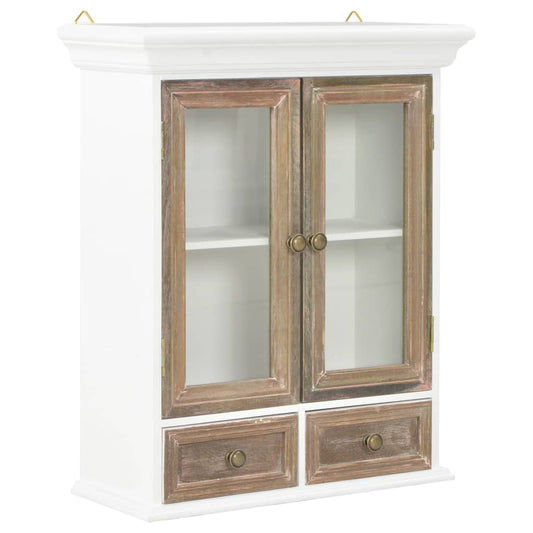 Wall Cabinet White 49x22x59 cm Engineered Wood at Willow and Wine