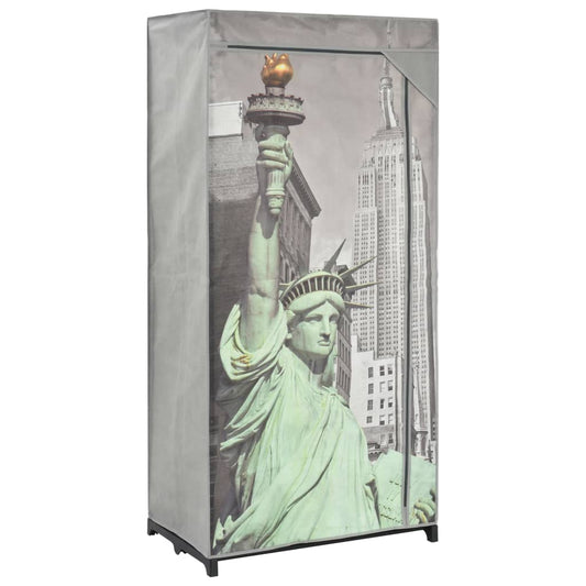 Wardrobe New York 75x45x160 cm Fabric at Willow and Wine