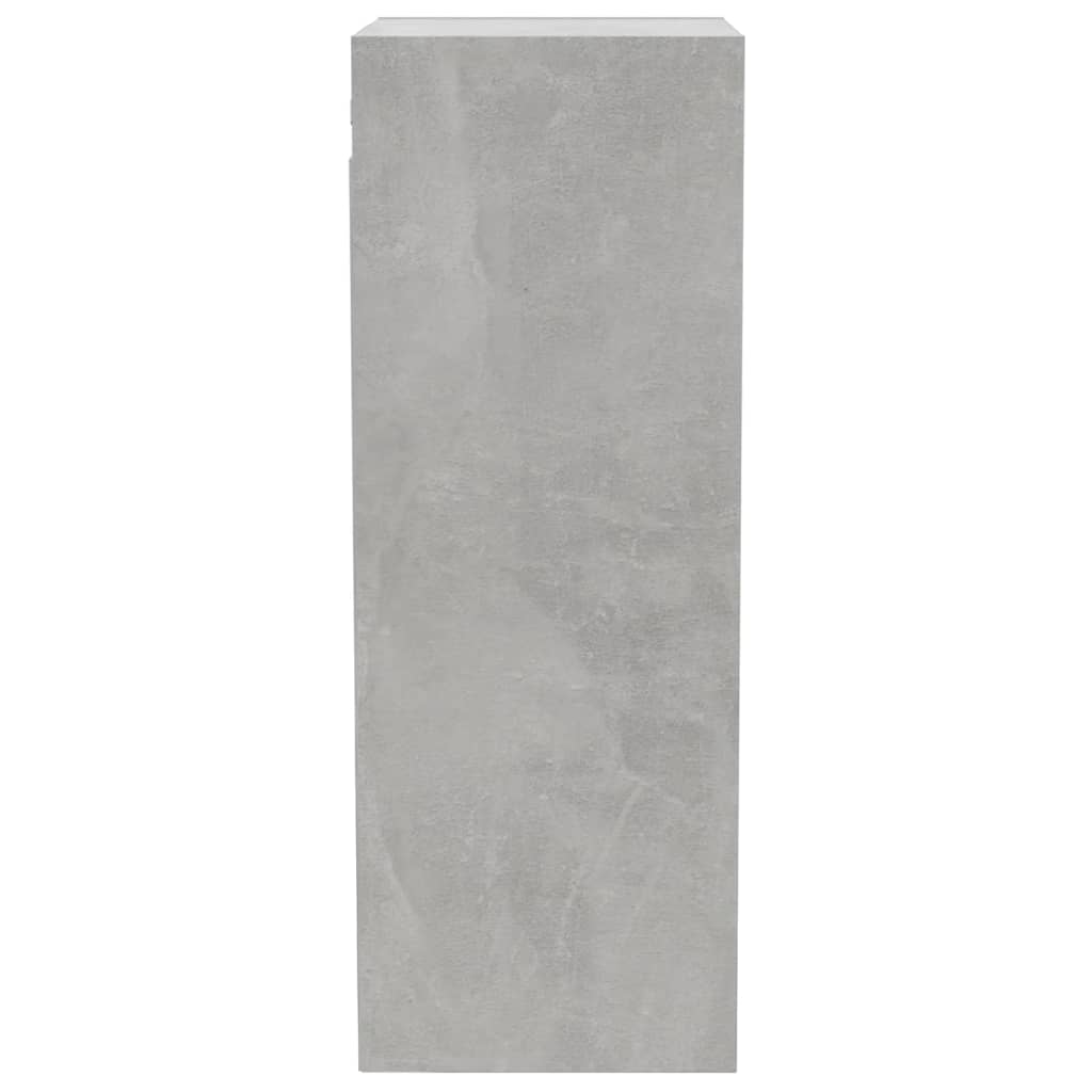 vidaXL Wall Cabinet Concrete Grey 34.5x32.5x90 cm Engineered Wood