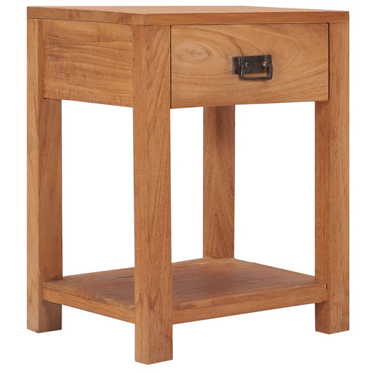 bedside Cabinet 35x35x50 cm Solid Teak Wood at Willow and Wine