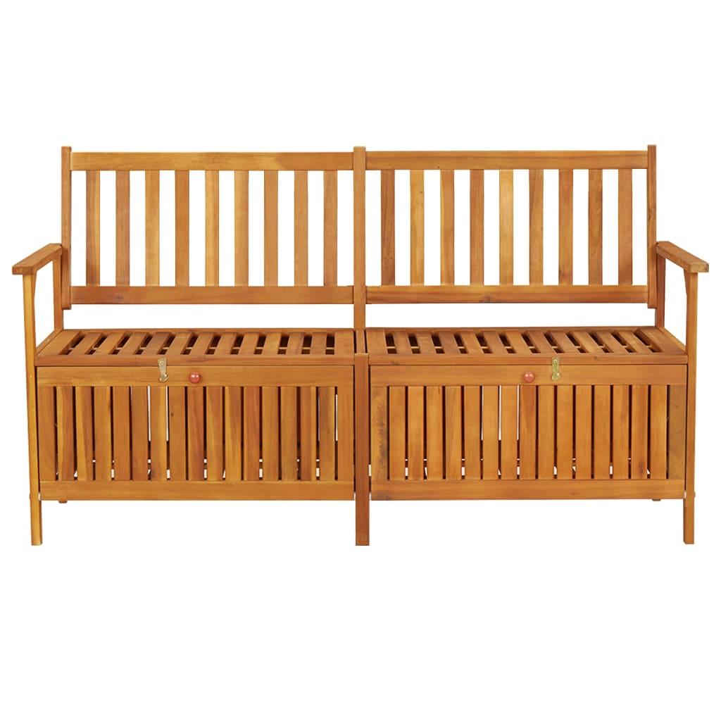 vidaXL Storage Bench 148 cm Solid Wood Acacia