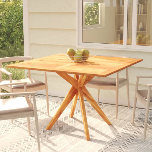 vidaXL Garden Table 110x110x75 cm Solid Wood Acacia