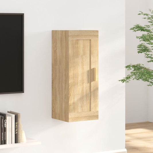 vidaXL Wall Cabinet Sonoma Oak 35x34x90 cm Engineered Wood