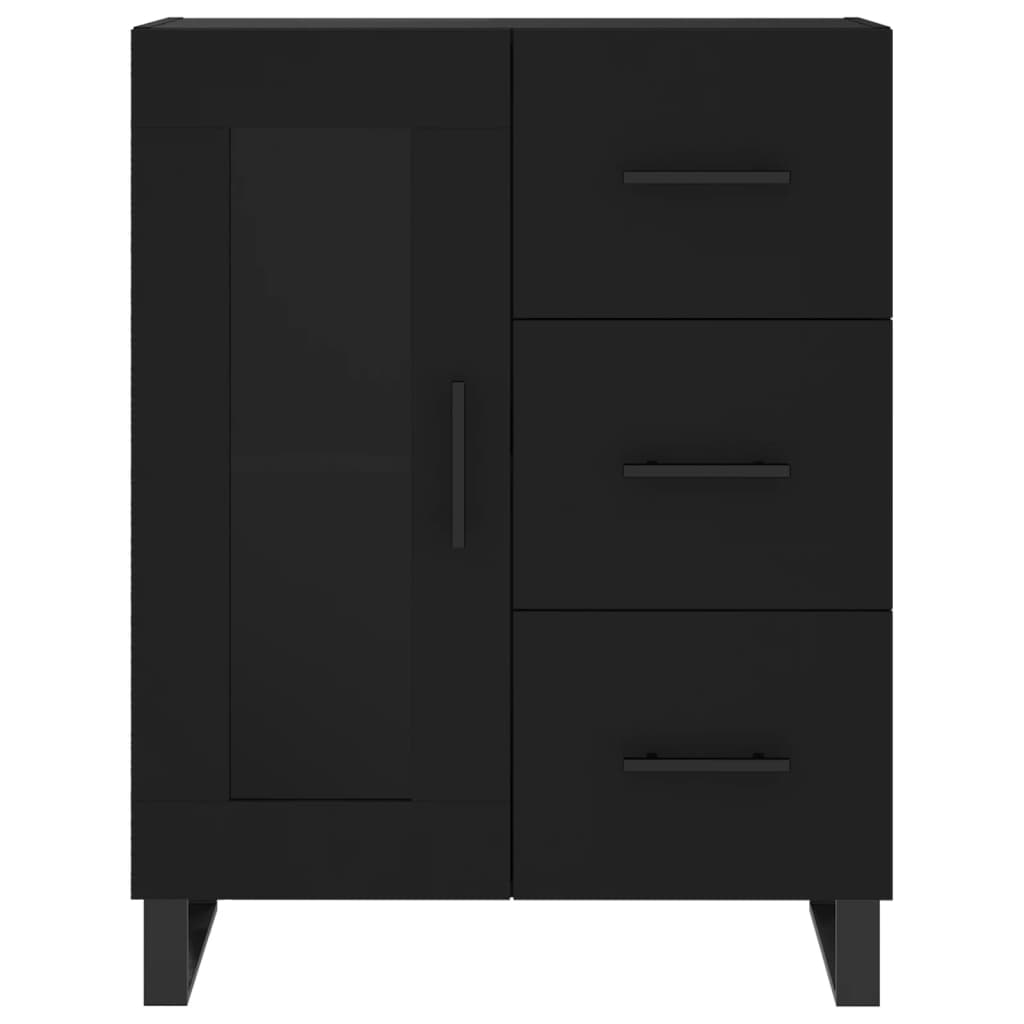 vidaXL Highboard Black 69.5x34x180 cm Engineered Wood