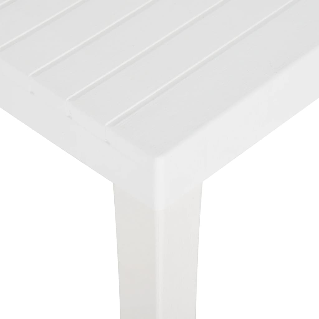 vidaXL Garden Table 150x90x72 cm PP White