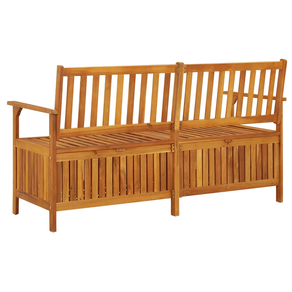 vidaXL Storage Bench 148 cm Solid Wood Acacia