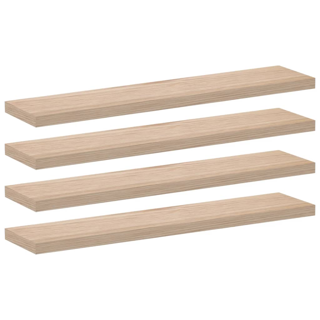 vidaXL Floating Shelves 4 pcs 110x23.5x4 cm Engineered Wood