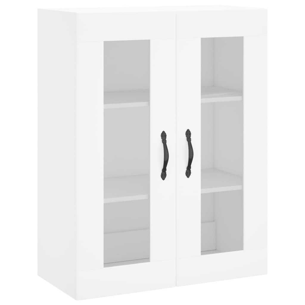 vidaXL Wall Mounted Cabinets 2 pcs High Gloss White Engineered Wood