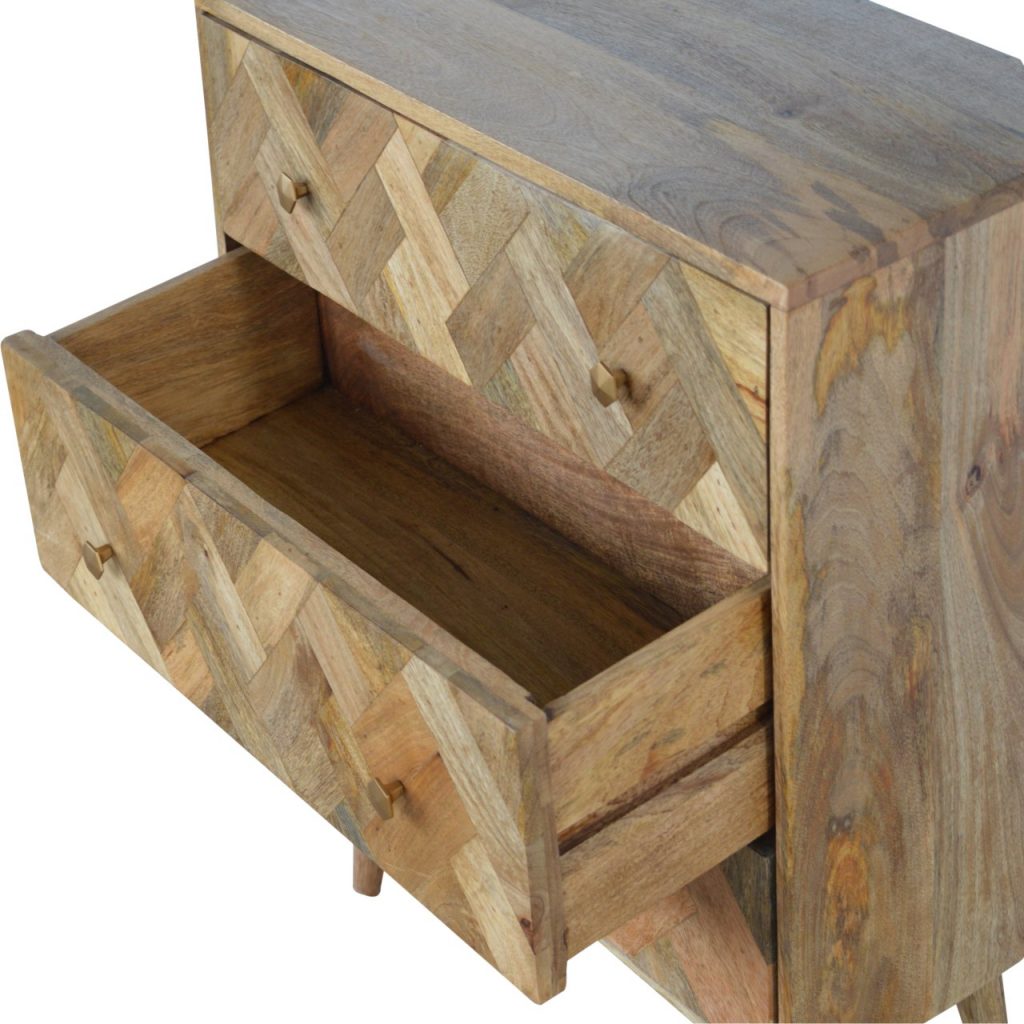 3-drawer-zig-zag-patterned-patchwork-chestat Willow and Wine!