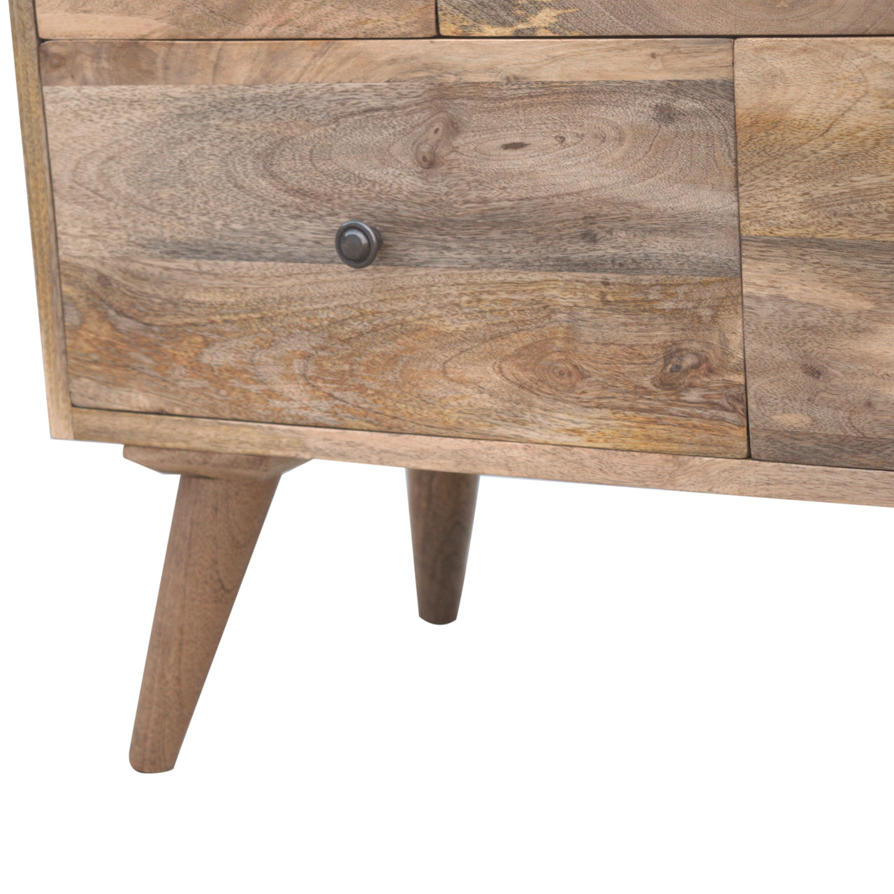 Oak-ish Multi Drawer Media Unit