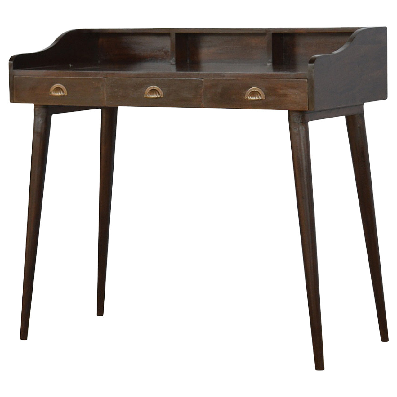 Walnut Gallery Shell Writing Desk