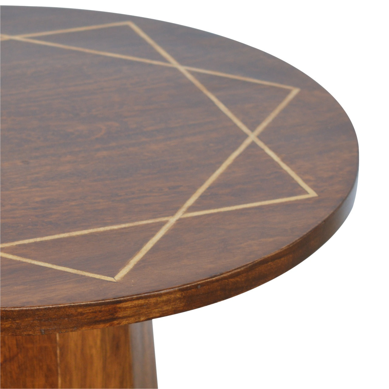 geometric-brass-inlay-end-tableat Willow and Wine!