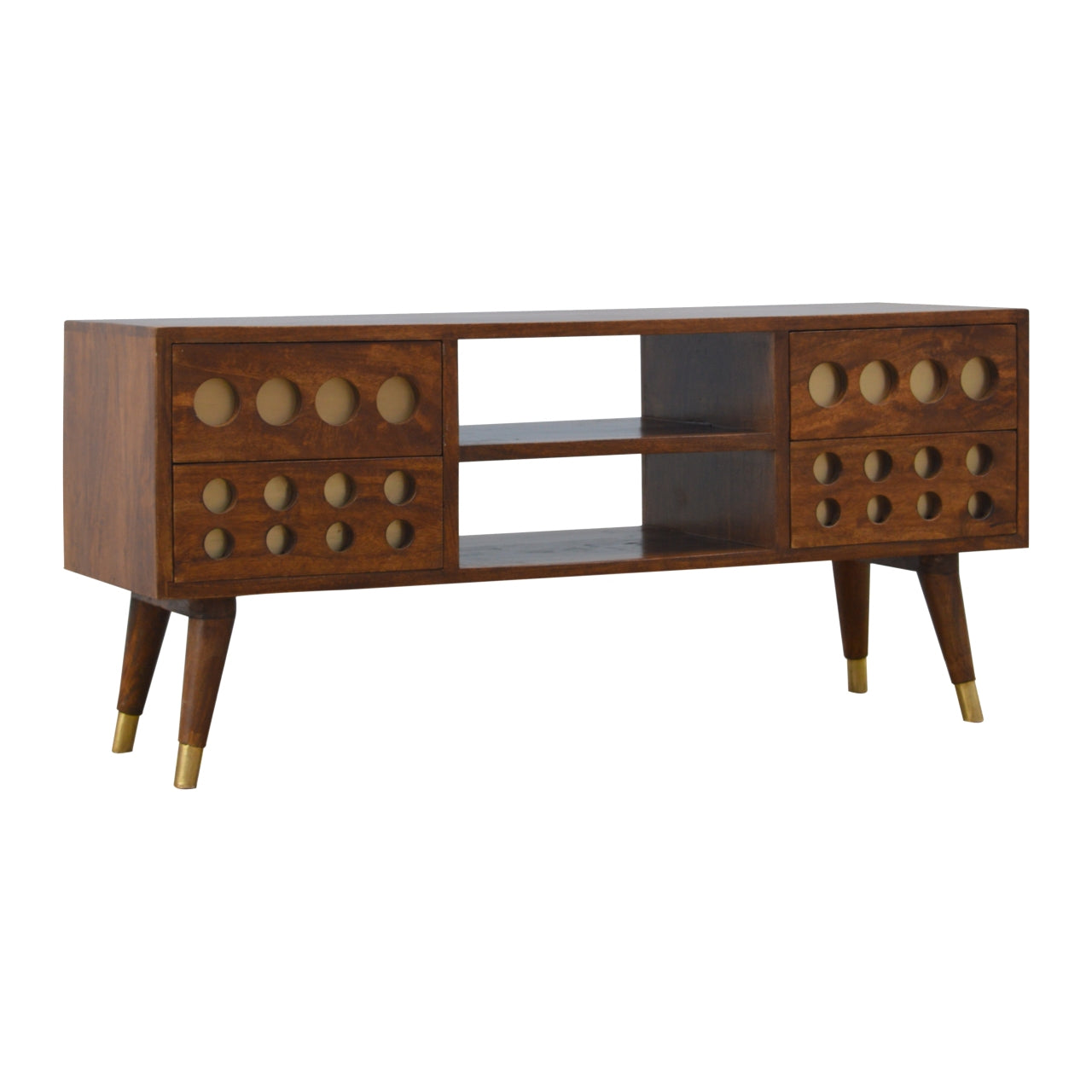 Brass Hole Inlay Media Unit