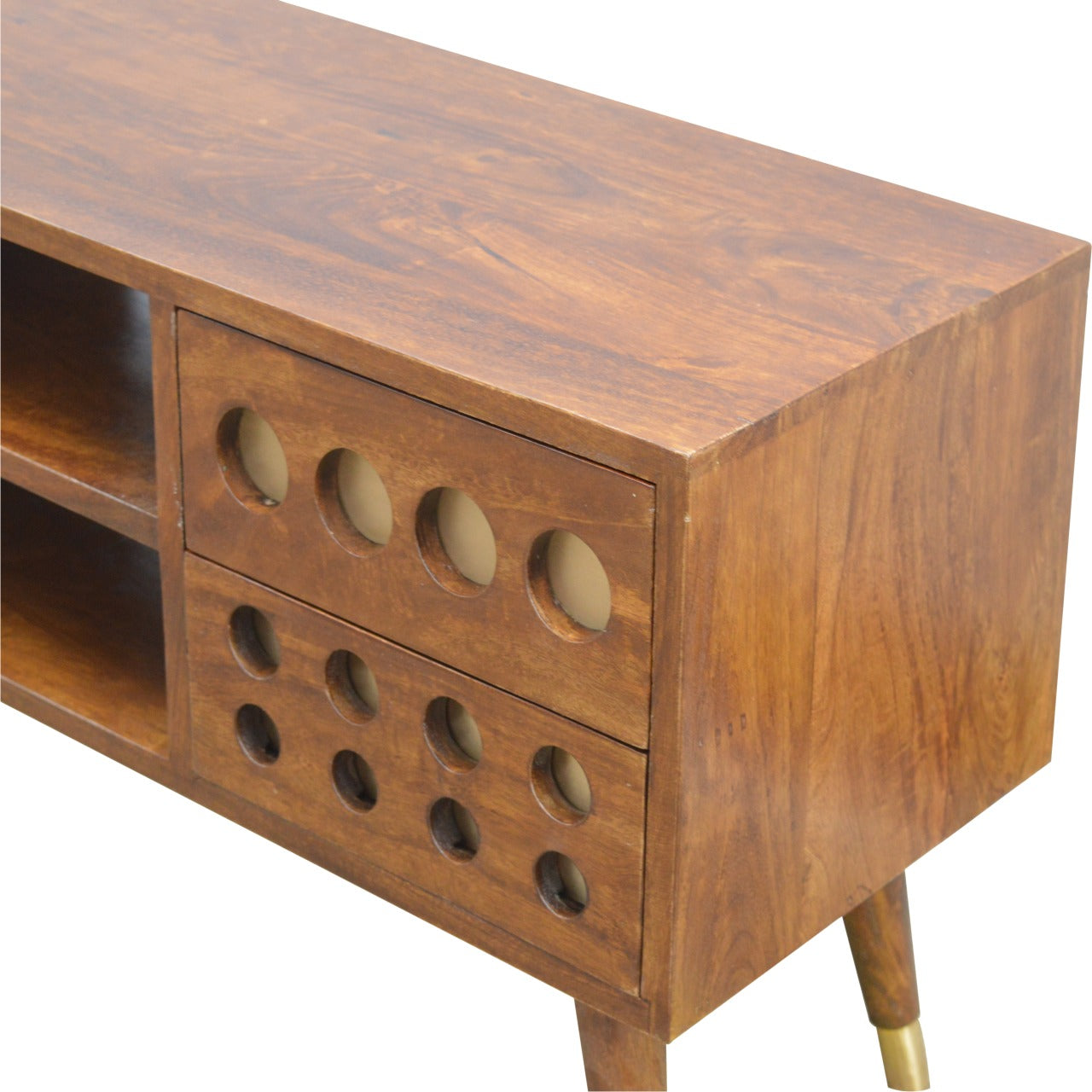 Brass Hole Inlay Media Unit