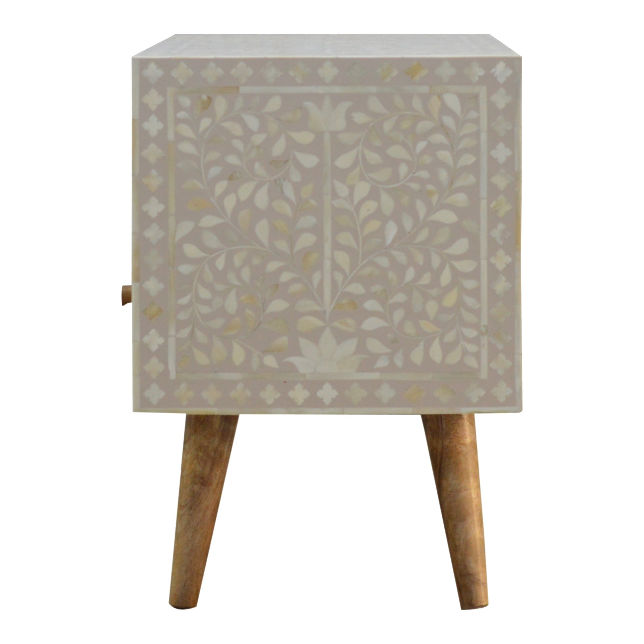 Floral Bone Inlay Media Unit