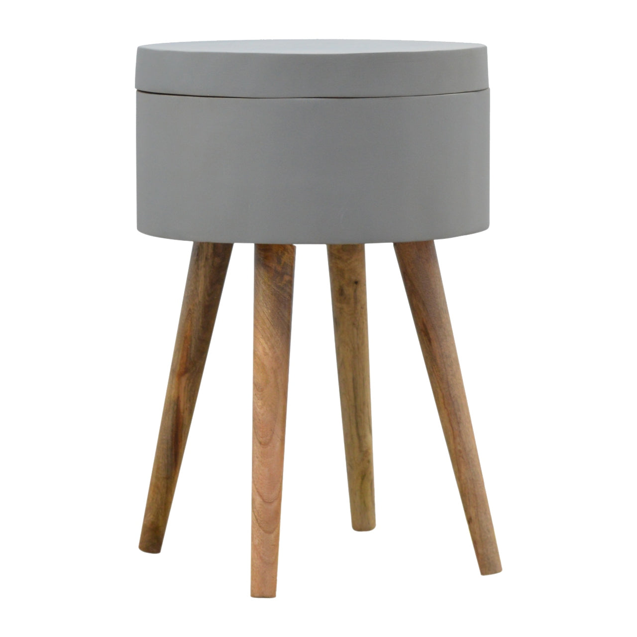 grey-painted-end-table-1at Willow and Wine!