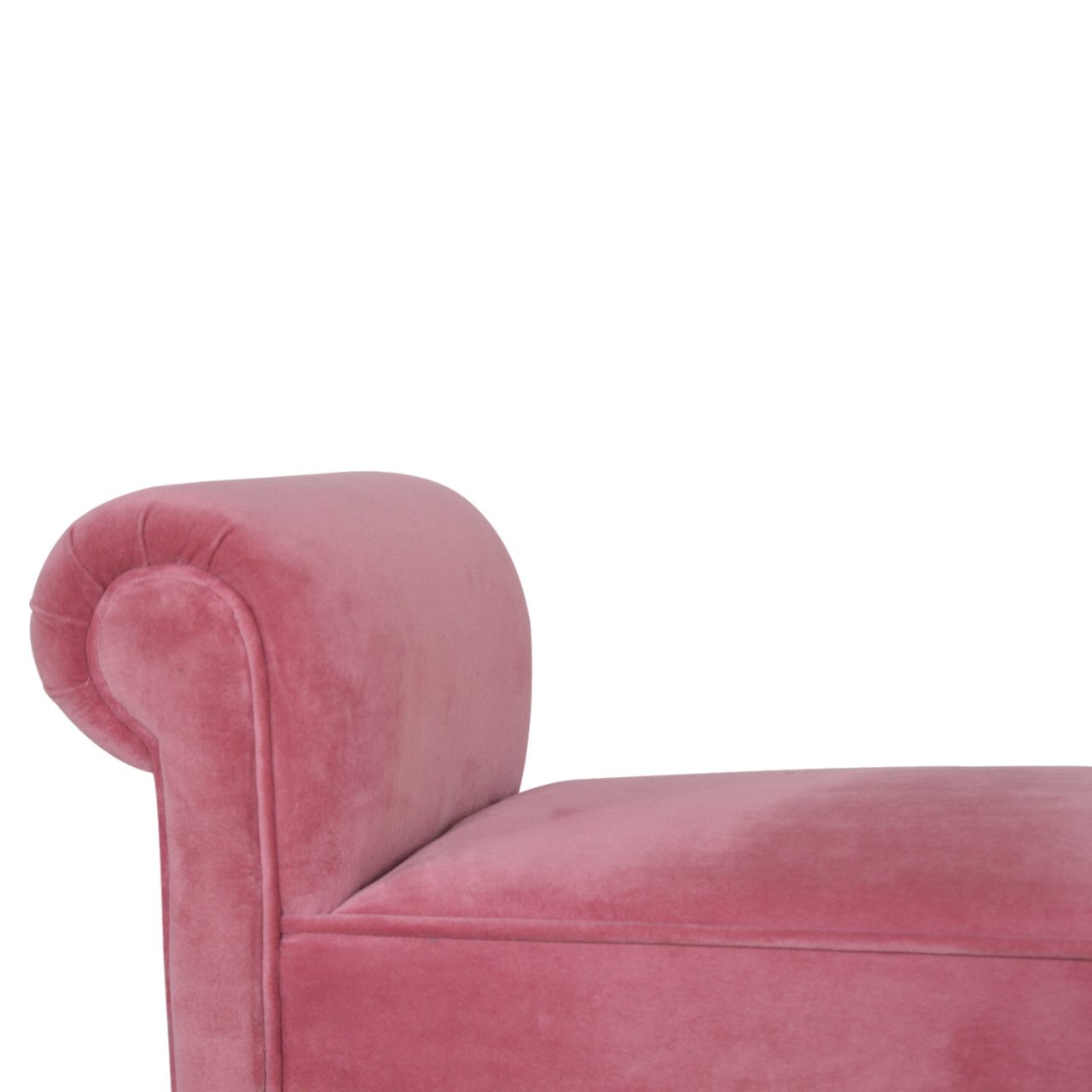 Pink Velvet Bench