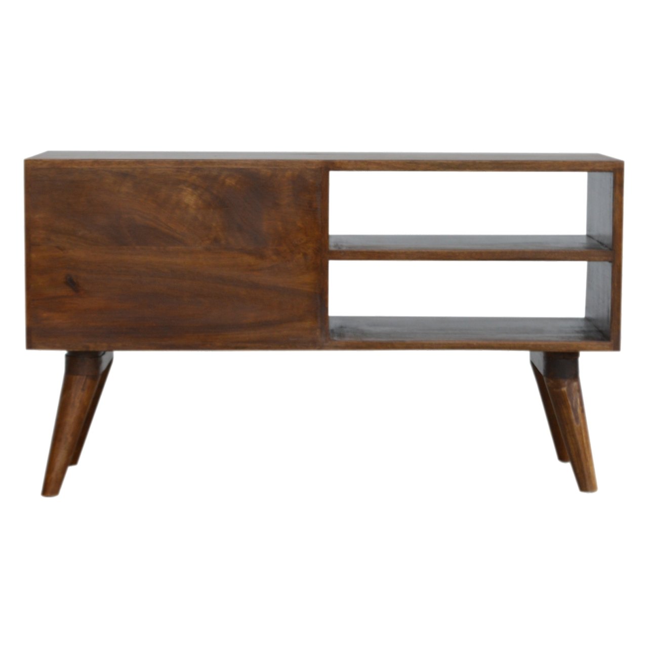 Chestnut Diamond Carve Media Unit