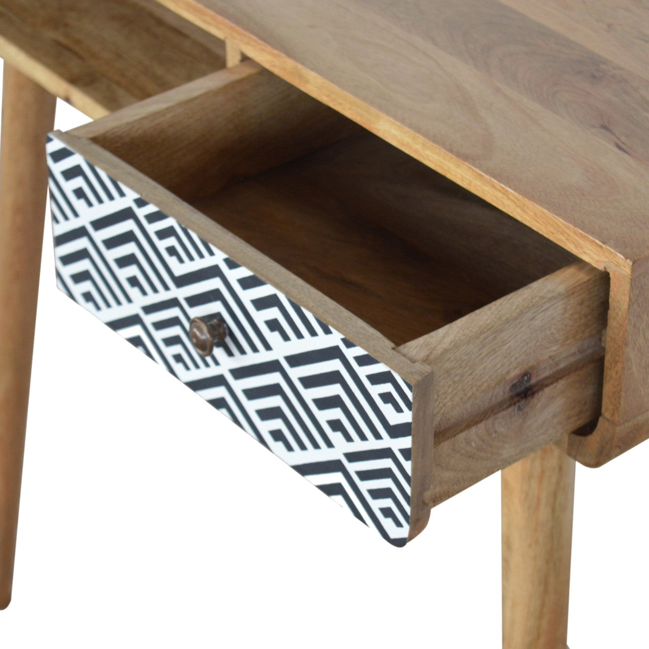 Monochrome Print Writing Desk