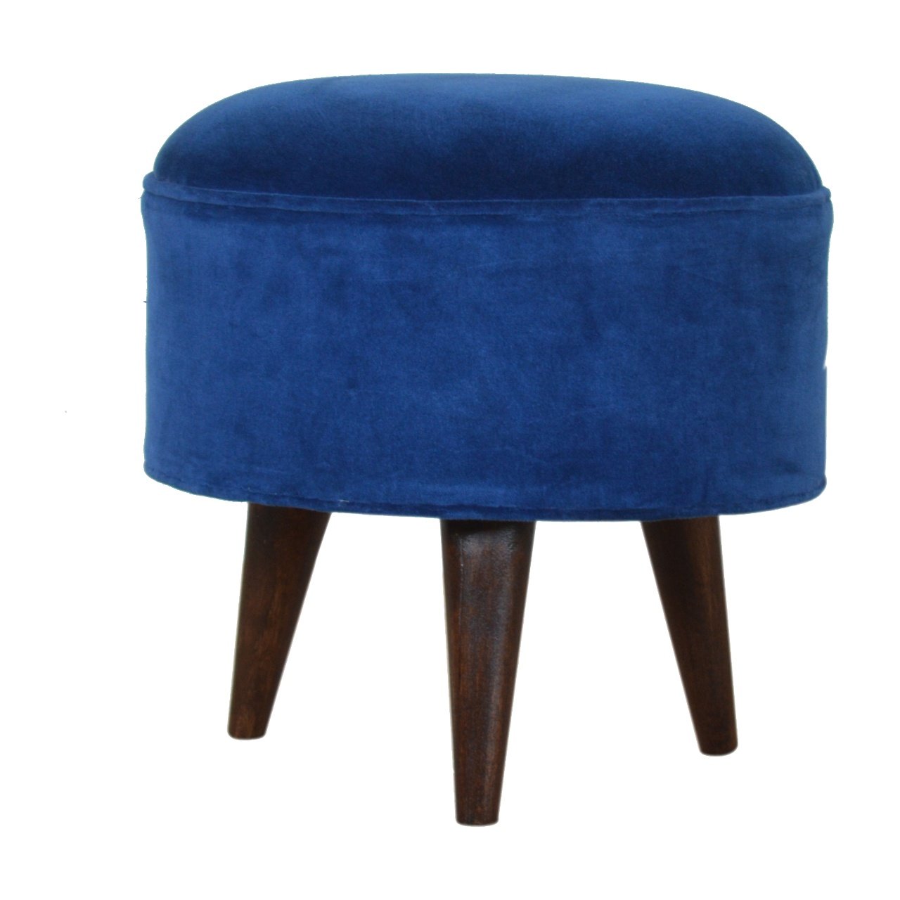 royal-blue-velvet-nordic-footstool-1at Willow and Wine!