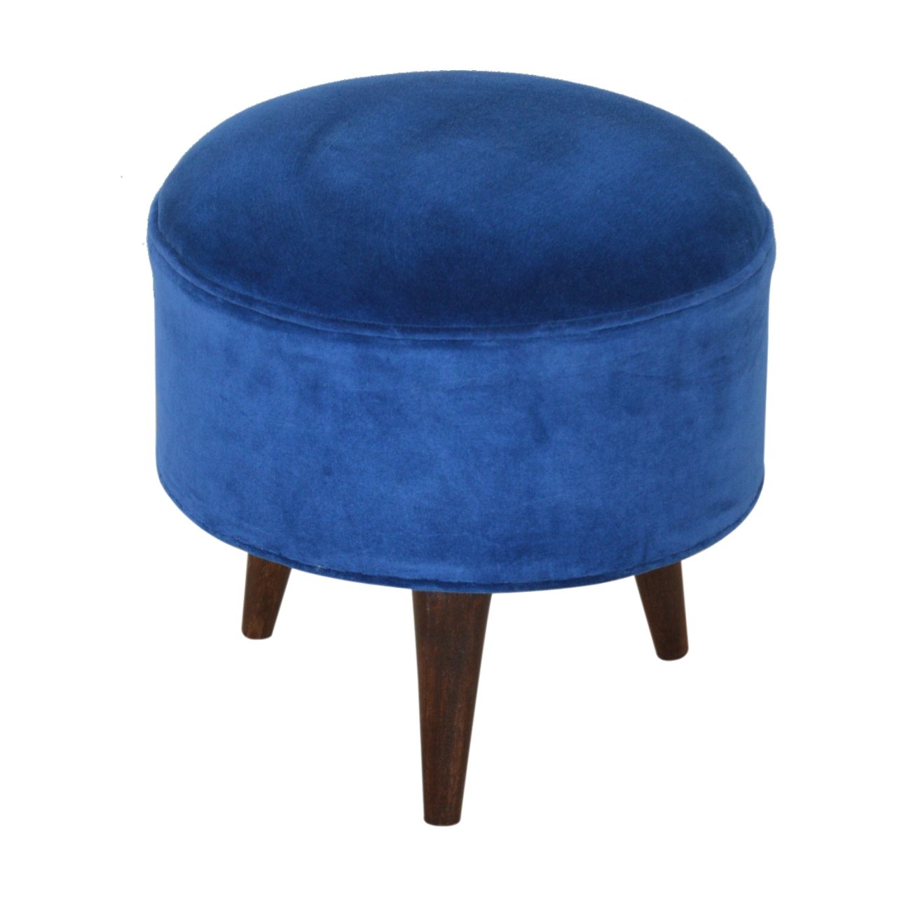 royal-blue-velvet-nordic-footstool-1at Willow and Wine!