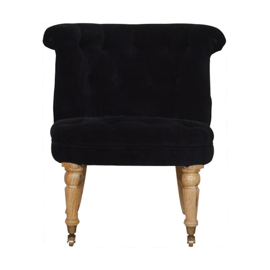 black-velvet-accent-chairat Willow and Wine!