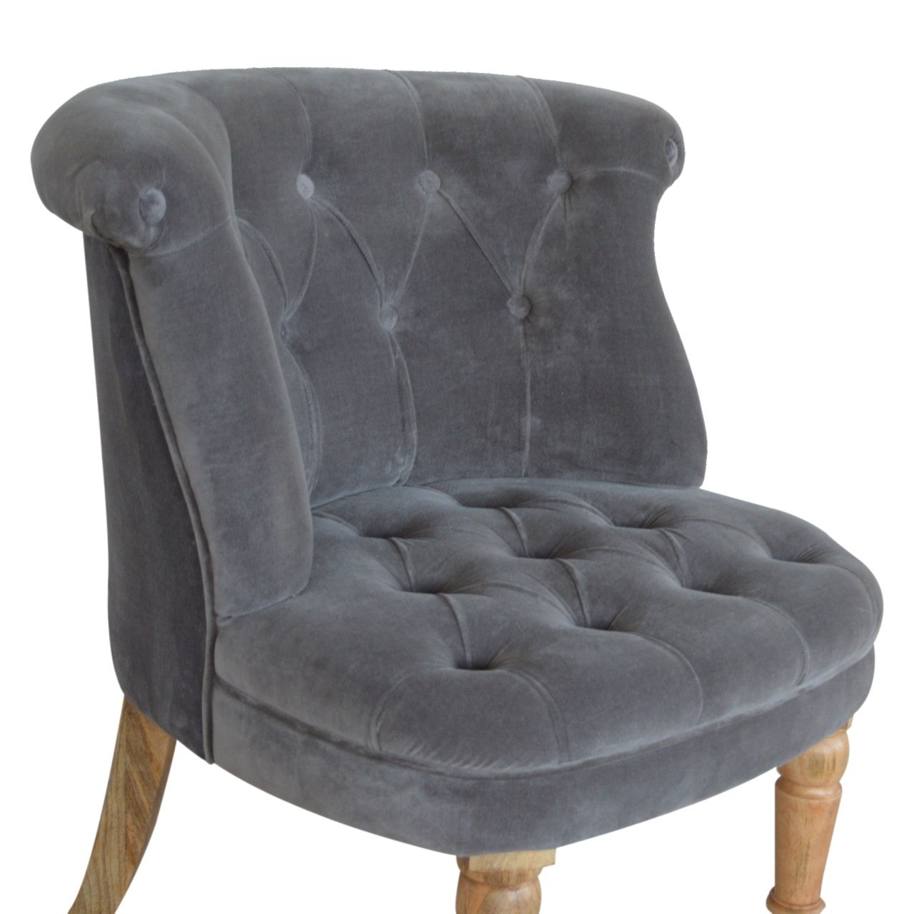 grey-velvet-accent-chairat Willow and Wine!