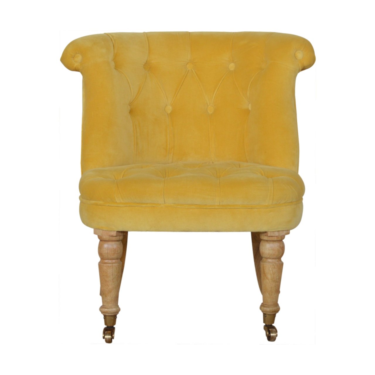 mustard-velvet-accent-chairat Willow and Wine!