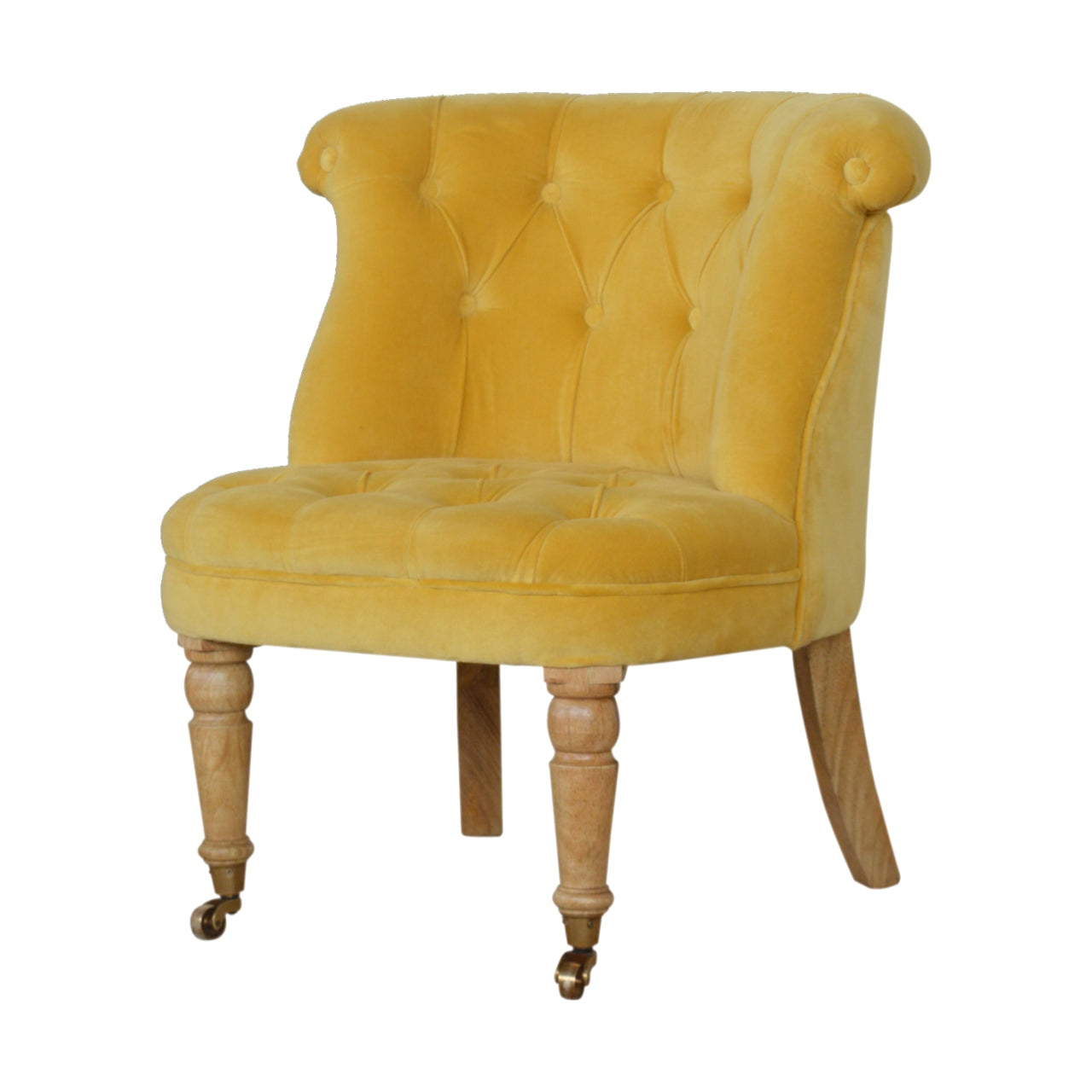 mustard-velvet-accent-chairat Willow and Wine!