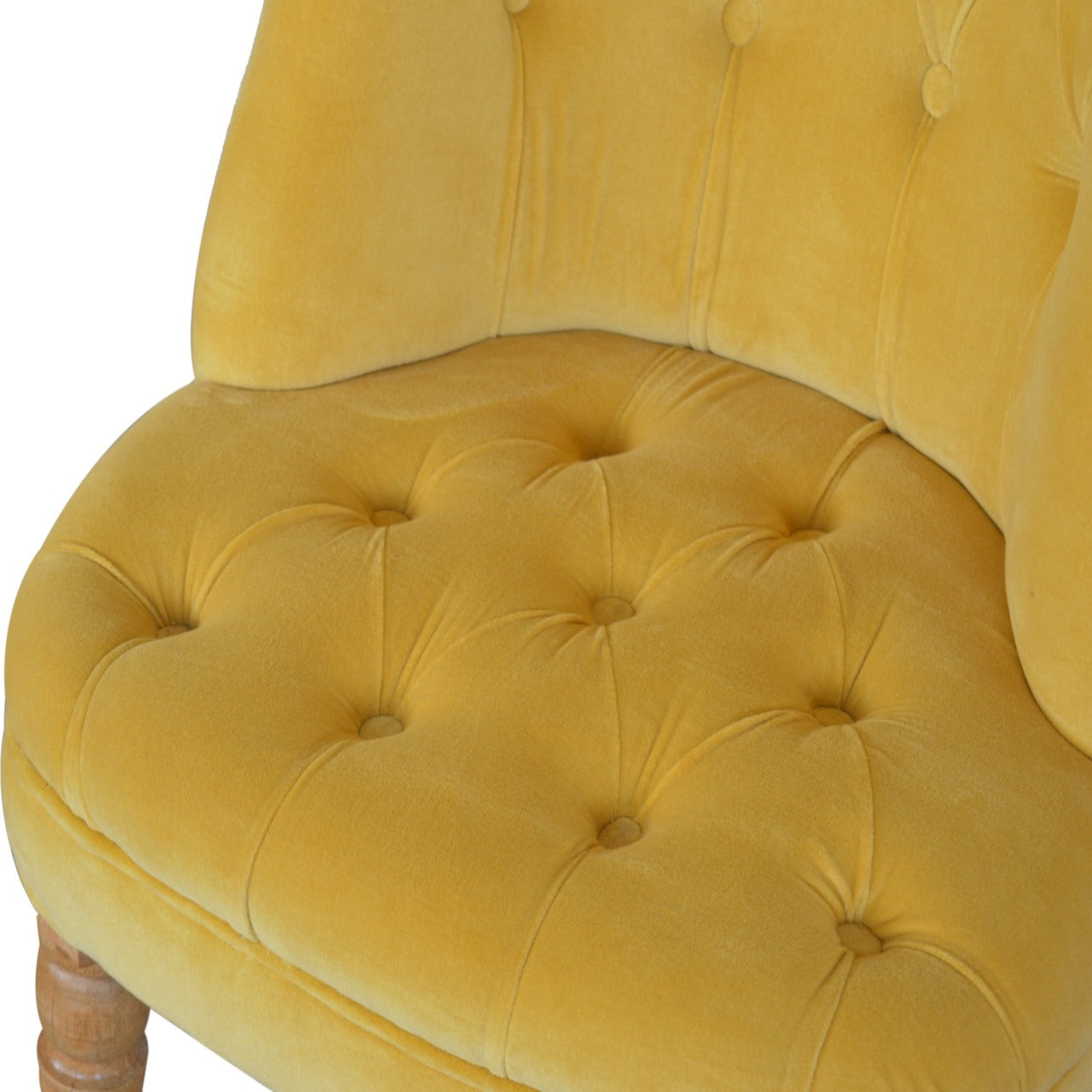 Mustard Velvet Accent Chair