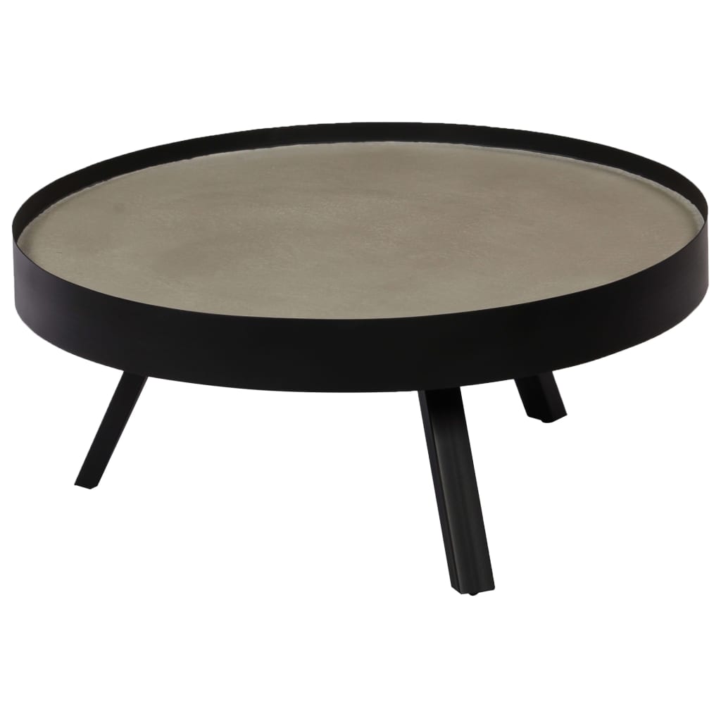 vidaXL Coffee Table Concrete Top 74x32 cm at Willow and Wine